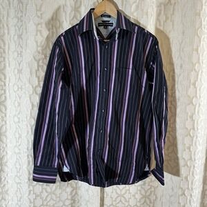 Men's Tommy Hilfiger Bright Striped Long Sleeve Dress Shirt - Size Small